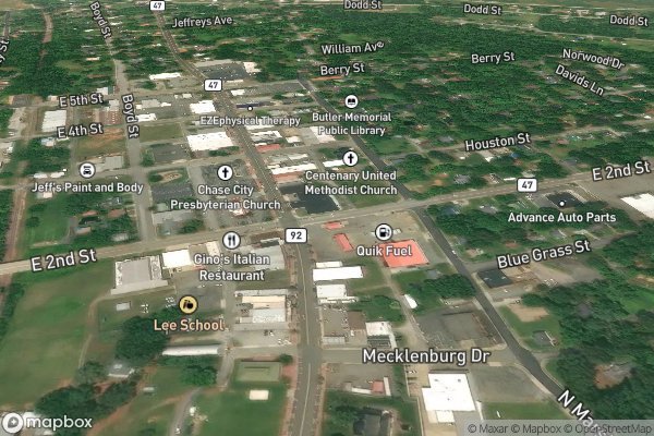 carpet repair and patching in Chase City VA 23924 - Aerial View