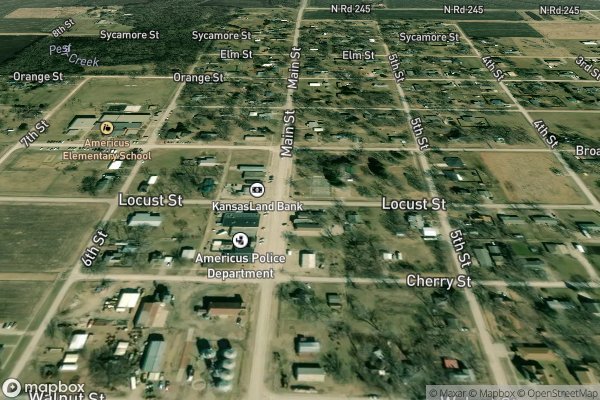 carpet repair and patching in Americus KS 66835 - Aerial View