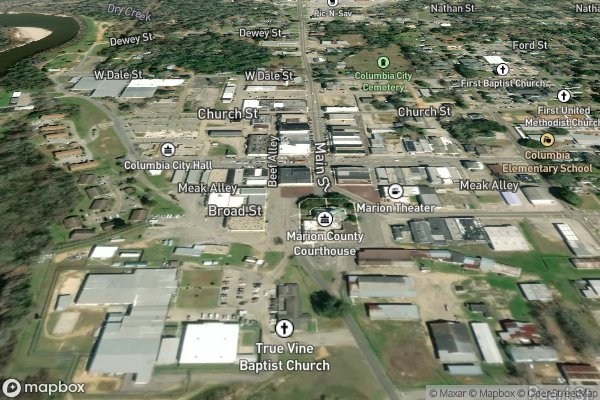 carpet repair and patching in Kokomo MS 39643 - Aerial View