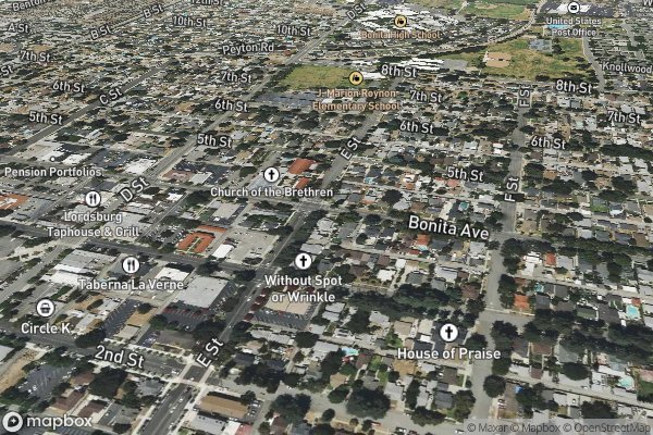 carpet repair and patching in La Verne CA 91750 - Aerial View