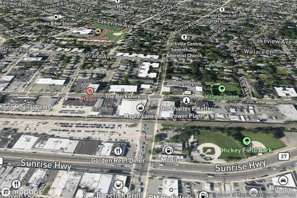 carpet repair and patching in Rockville Centre NY 11570 - Aerial View