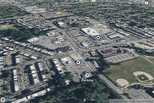 carpet repair and patching in Upper Darby PA 19082 - Aerial View